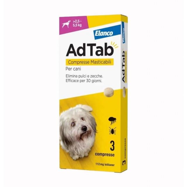 AdTab compresse per cani 2,5 - 5,5 kg