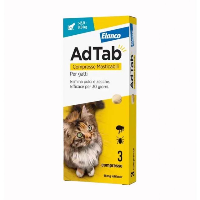 AdTab compresse per gatti 2 - 8 kg