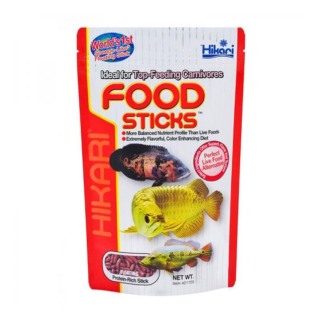 Hikari FoodSticks 57gr - sticks galleggianti specifici per Arowana e altri pesci carnivori