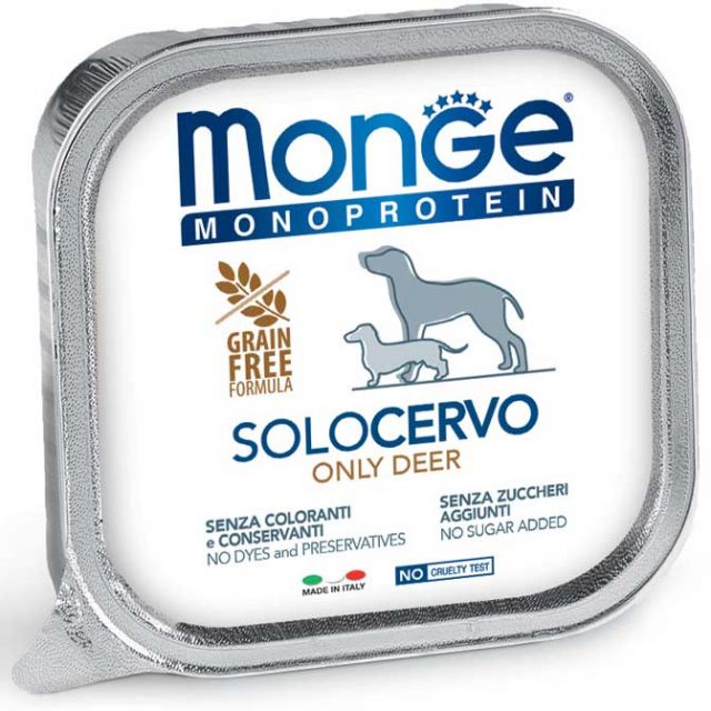 Monge Monoprotein Pate' Solo Cervo 150 g