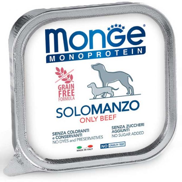 Monge Monoprotein Pate' Solo Manzo 150 g