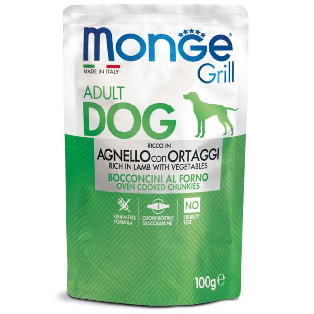 Monge Grill Bocconcini Agnello e Ortaggi 100 g