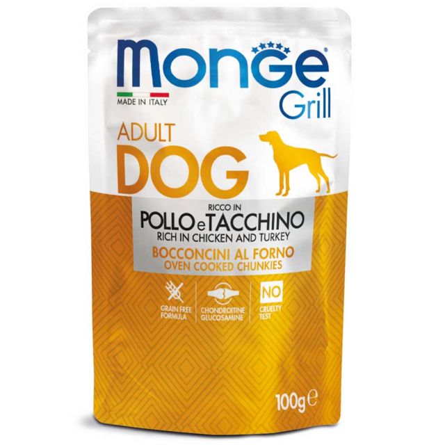 Monge Grill Bocconcini Pollo e Tacchino 100 g