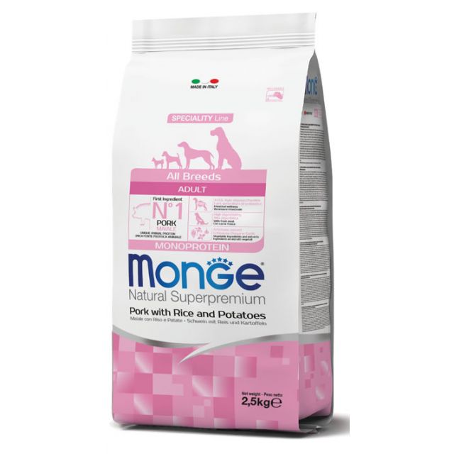 All Breeds Monoprotein Adult Maiale, riso e patate 2,5 kg