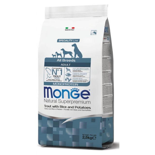 All Breeds Monoprotein Adult Trota, riso e patate 2,5 kg