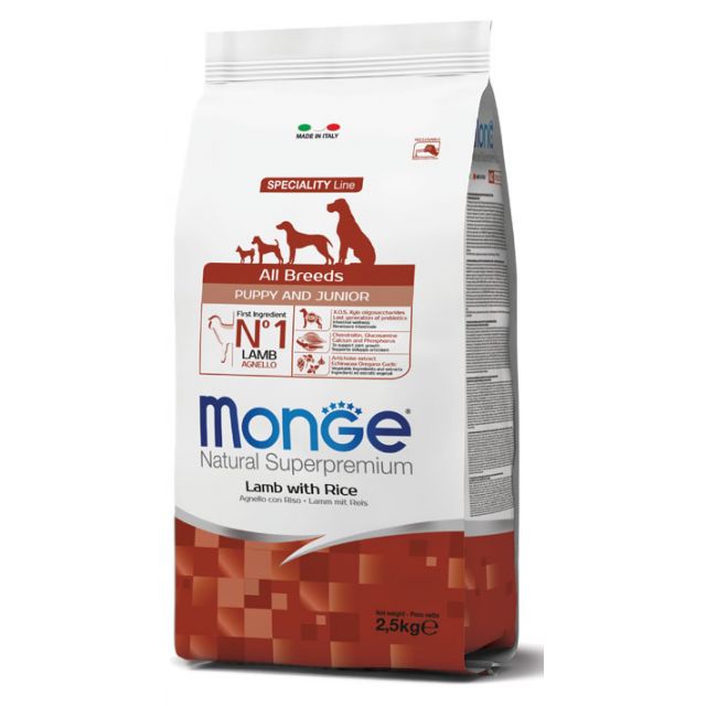 All Breeds Monoprotein Puppy and Junior Agnello e Riso 12 kg