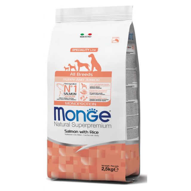 All Breeds Monoprotein Puppy and Junior Salmone e Riso 12 kg