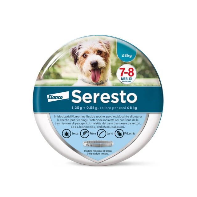 Seresto collare antiparassitario per cani fino a 8kg