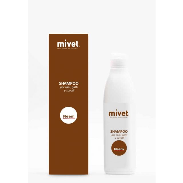 Mivet Shampoo Neem per Cani, Gatti e Cavalli 250ml