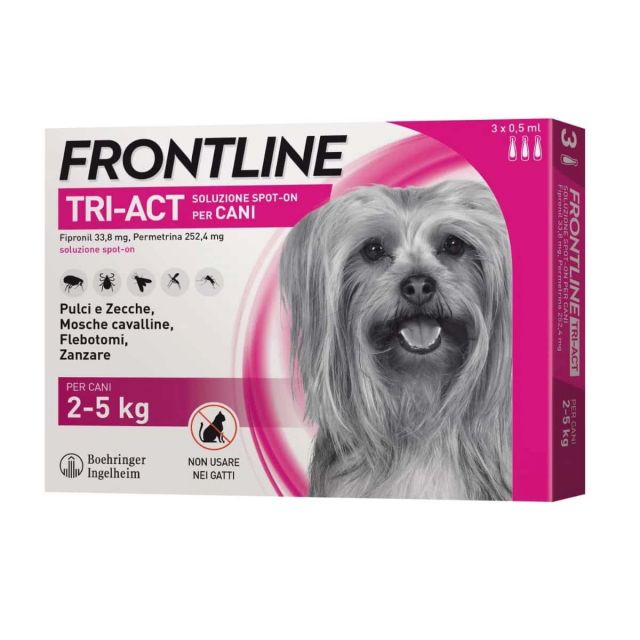 Frontline Tri-Act Cane 2-5kg - 3 Pipette